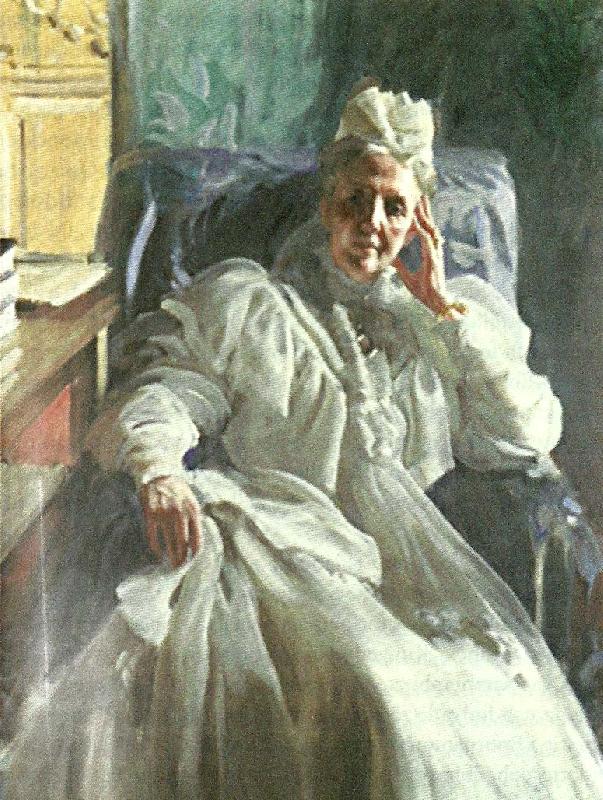 Anders Zorn drottning sofia pa aldre dar oil painting image